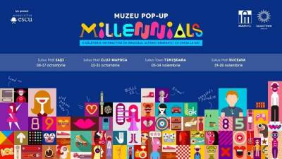 Prima ediție a Muzeului pop-up Generația Millennials va fi inaugurată în perioada 8 octombrie-28 noiembrie, în proiectele IULIUS din patru mari orașe din țară