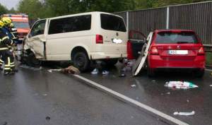 Șofer român, implicat într-un accident rutier grav, în Germania: o femeie a murit pe loc, iar alte șapte persoane au fost rănite