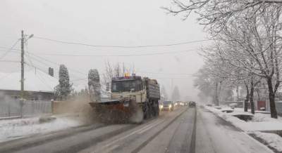 Ninge în toată Moldova. Cum se circulă pe drumurile naționale