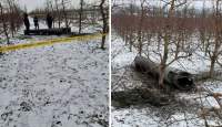 Bucăți dintr-o rachetă au căzut în Republica Moldova, aproape de granița cu România