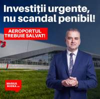 Marius Bodea: Aeroportul Internațional Iași are nevoie de investiții urgente, nu de un scandal penibil cu „uite demisia, nu e demisia!“