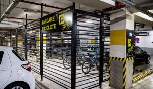 Spații securizate pentru parcarea bicicletelor, amenajate în Ansamblul PALAS