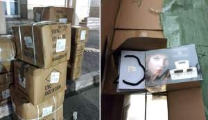 Zece mii de parfumuri și cosmetice contrafăcute, confiscate de la un iordanian, la Giurgiu